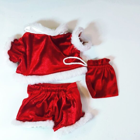 Build-A-Bear Workshop Holiday Christmas Santa Outfit Toy Sack For Plush Dolls - Picture 2 of 4
